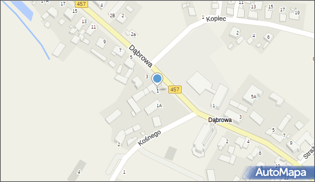 Chróścice, Dąbrowa, 1, mapa Chróścice