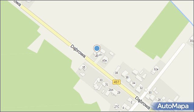 Chróścice, Dąbrowa, 40, mapa Chróścice