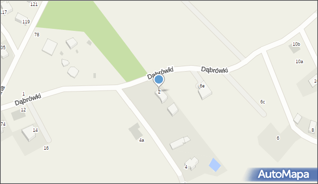 Chwaszczyno, Dąbrówki, 2, mapa Chwaszczyno