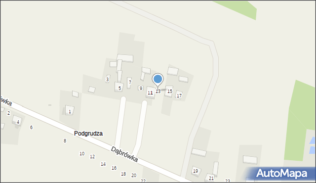 Cynków, Dąbrówka, 13, mapa Cynków