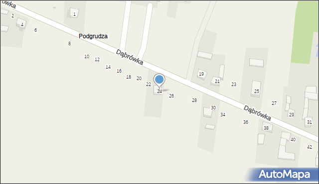 Cynków, Dąbrówka, 24, mapa Cynków