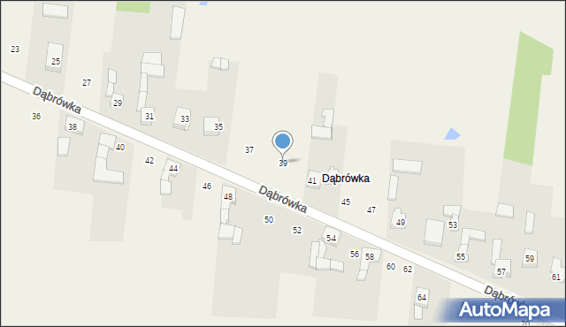 Cynków, Dąbrówka, 39, mapa Cynków