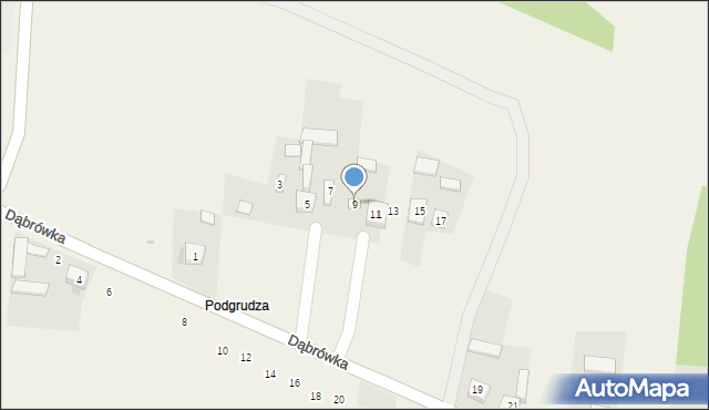 Cynków, Dąbrówka, 9, mapa Cynków