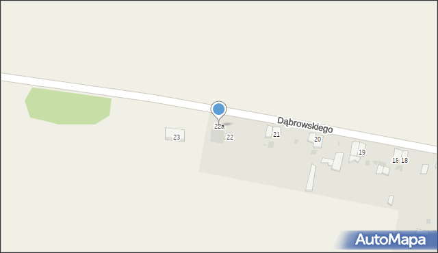 Czarnogłowy, Dąbrowskiego, 22a, mapa Czarnogłowy