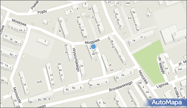 Czerwionka-Leszczyny, Dąbrowskiego, gen., 2a, mapa Czerwionka-Leszczyny