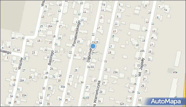 Częstochowa, Dąbrówki, 27, mapa Częstochowy