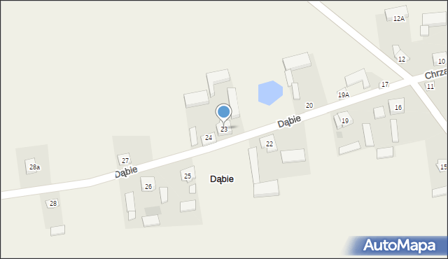 Dąbie, Dąbie, 23, mapa Dąbie