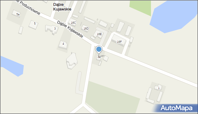 Dąbie Kujawskie, Dąbie Kujawskie, 3a, mapa Dąbie Kujawskie