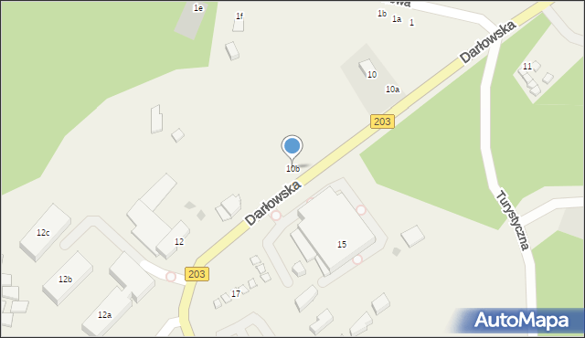 Dąbki, Darłowska, 10f, mapa Dąbki