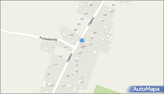 Dąbków, Dąbka Stanisława, gen., 115, mapa Dąbków