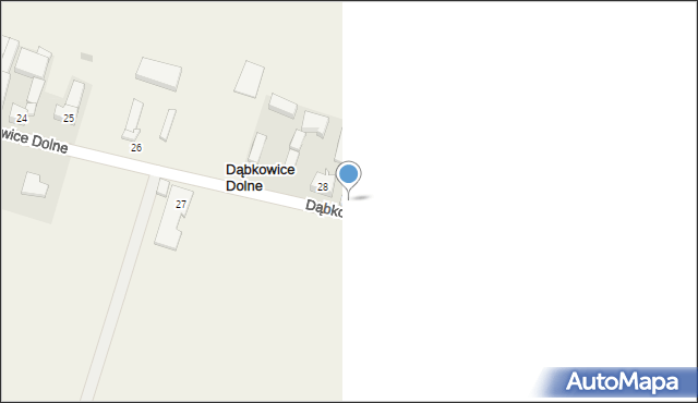 Dąbkowice Dolne, Dąbkowice Dolne, 29, mapa Dąbkowice Dolne