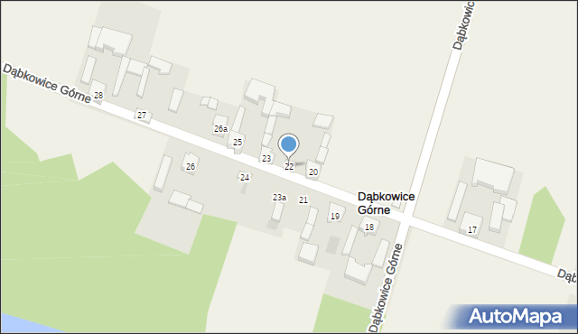 Dąbkowice Górne, Dąbkowice Górne, 22, mapa Dąbkowice Górne
