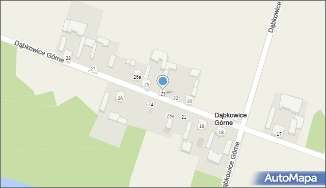 Dąbkowice Górne, Dąbkowice Górne, 23, mapa Dąbkowice Górne