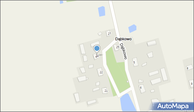 Dąbkowo, Dąbkowo, 24, mapa Dąbkowo