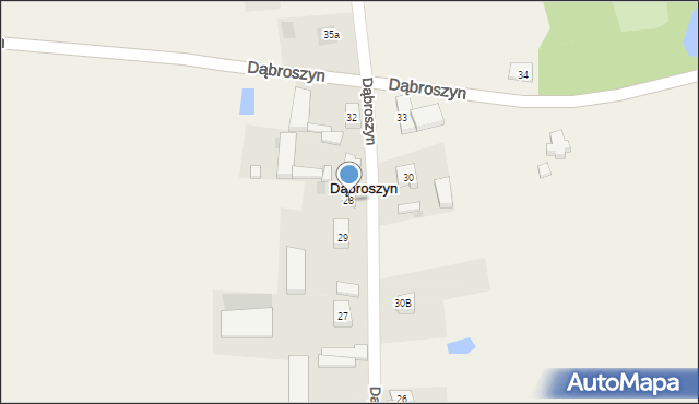 Dąbroszyn, Dąbroszyn, 28, mapa Dąbroszyn