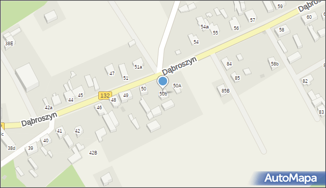 Dąbroszyn, Dąbroszyn, 50b, mapa Dąbroszyn