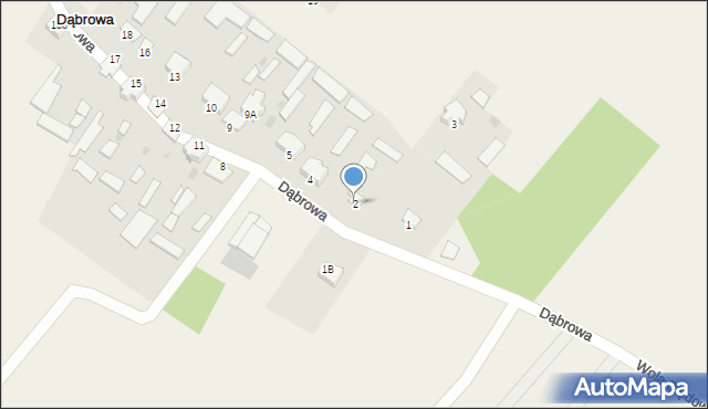 Dąbrowa, Dąbrowa, 2, mapa Dąbrowa
