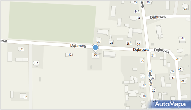 Dąbrowa, Dąbrowa, 30, mapa Dąbrowa