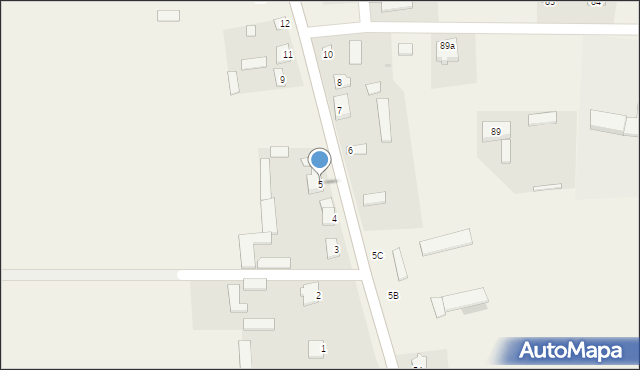 Dąbrowa, Dąbrowa, 5, mapa Dąbrowa