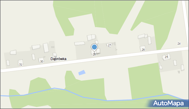 Dąbrowa, Dąbrowa, 28, mapa Dąbrowa
