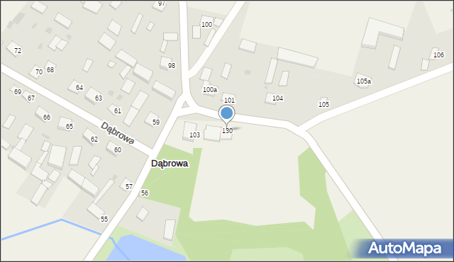 Dąbrowa, Dąbrowa, 130, mapa Dąbrowa