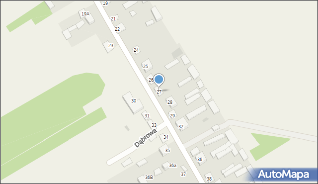 Dąbrowa, Dąbrowa, 27, mapa Dąbrowa