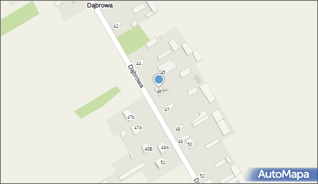 Dąbrowa, Dąbrowa, 46, mapa Dąbrowa