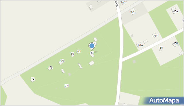 Dąbrowa, Dąbrowa, 67, mapa Dąbrowa