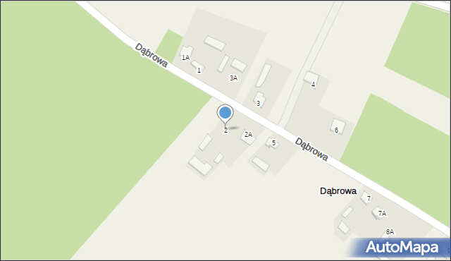 Dąbrowa, Dąbrowa, 2, mapa Dąbrowa