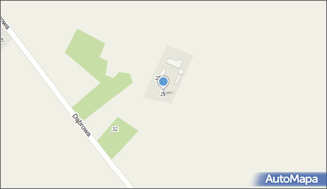 Dąbrowa, Dąbrowa, 29, mapa Dąbrowa