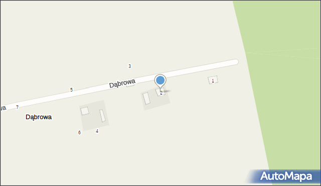 Dąbrowa, Dąbrowa, 2, mapa Dąbrowa
