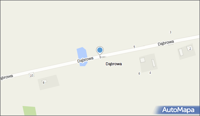 Dąbrowa, Dąbrowa, 7, mapa Dąbrowa