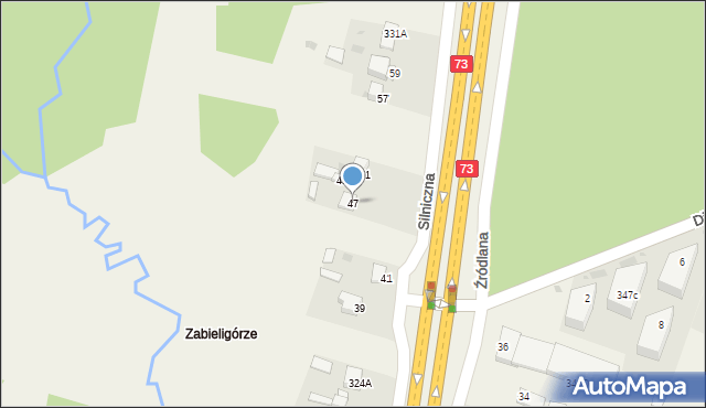 Dąbrowa, Dąbrowa, 326, mapa Dąbrowa