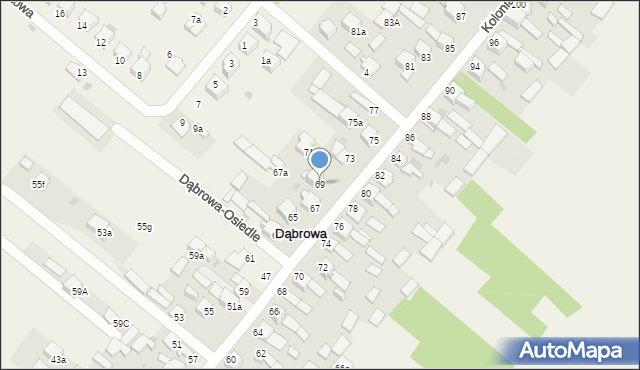 Dąbrowa, Dąbrowa, 39, mapa Dąbrowa