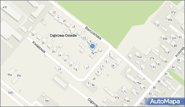 Dąbrowa, Dąbrowa-Osiedle, 9A, mapa Dąbrowa