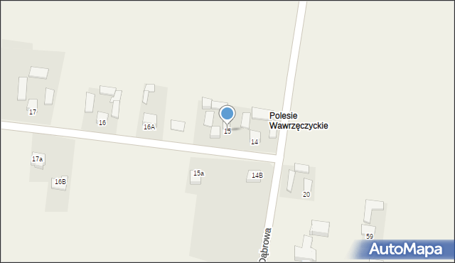 Dąbrowa, Dąbrowa, 15, mapa Dąbrowa