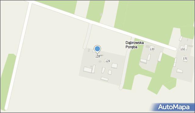 Dąbrowa, Dąbrowa, 128, mapa Dąbrowa