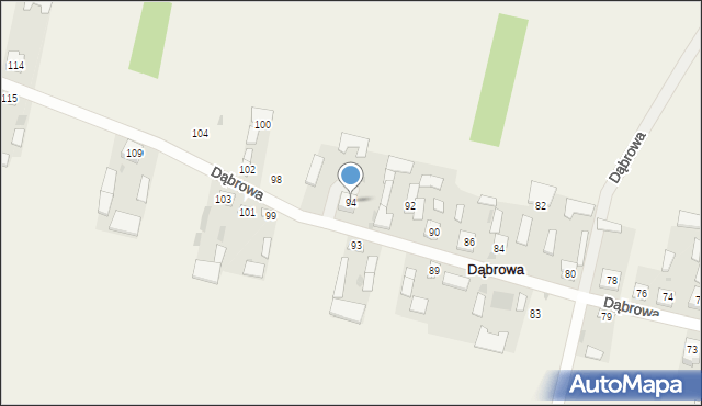 Dąbrowa, Dąbrowa, 94, mapa Dąbrowa