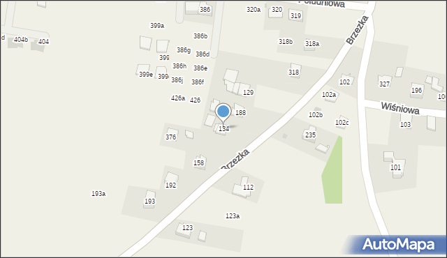 Dąbrowa, Dąbrowa, 134, mapa Dąbrowa
