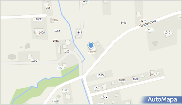 Dąbrowa, Dąbrowa, 105E, mapa Dąbrowa