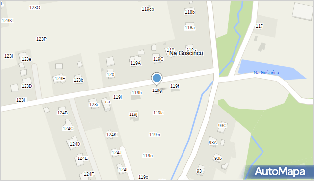 Dąbrowa, Dąbrowa, 119g, mapa Dąbrowa