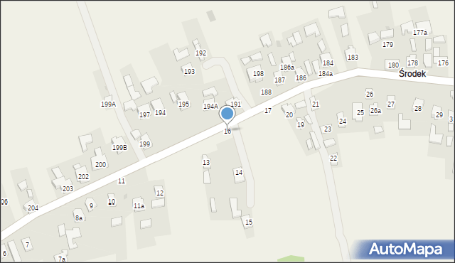 Dąbrowa, Dąbrowa, 16, mapa Dąbrowa