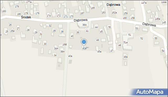Dąbrowa, Dąbrowa, 41a, mapa Dąbrowa