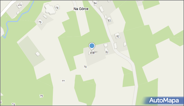 Dąbrowa, Dąbrowa, 80B, mapa Dąbrowa