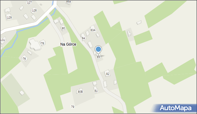 Dąbrowa, Dąbrowa, 83, mapa Dąbrowa
