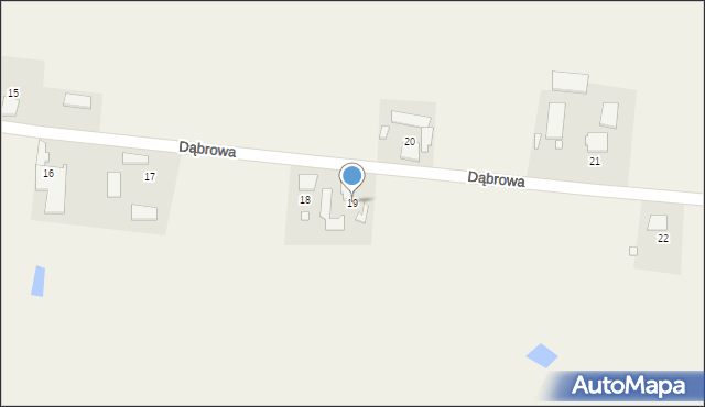 Dąbrowa, Dąbrowa, 19, mapa Dąbrowa