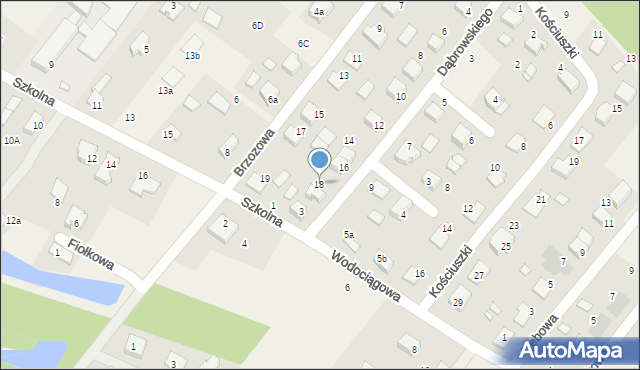 Dąbrowa, Dąbrowskiego Henryka, gen., 18, mapa Dąbrowa