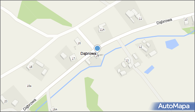 Dąbrowa, Dąbrowa, 15, mapa Dąbrowa