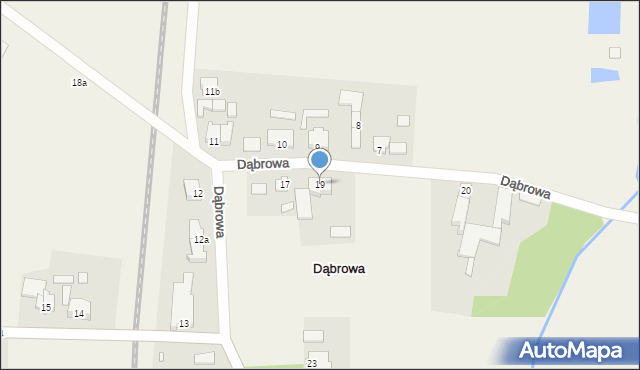 Dąbrowa, Dąbrowa, 19, mapa Dąbrowa