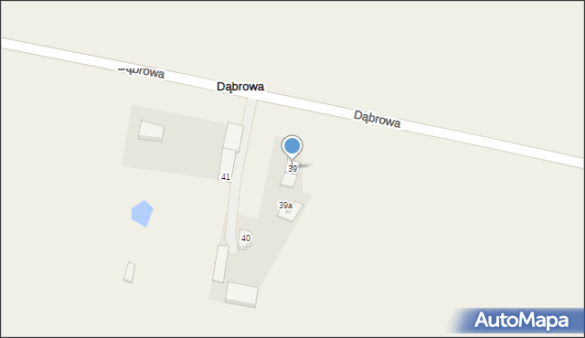 Dąbrowa, Dąbrowa, 39, mapa Dąbrowa